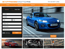 Tablet Screenshot of express-motors.co.uk